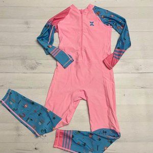 Xmanta girls one piece full length swimsuit XL‎